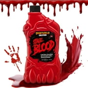 Joyfy 18 oz Halloween Fake Blood,Vampire Blood Makeup Bottle,Halloween Blood Zombie Makeup,Vampire Makeup Kit for Adults,Halloween Costume Vampire Accessories